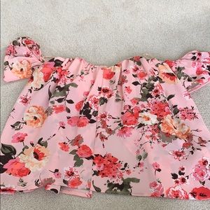 Floral off the shoulder top